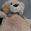 47 inch Big Giant Teddy Bear Stuffed Animals Plush Toys Gift for Kids Girls | Light Brown Soft Cute Huge Hug Plushies Life Size Bear Toy for Children Girlfriend Valentine Christmas Birthday Baby Shower