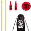 GoSports Tipsy Toss Game Set - Flying Disc Bottle Drop Yard Game - Choose Pro or Standard (One Size)
