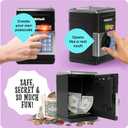 Piggy Bank for Kids - Electronic Money Saving Box w/Code- ATM Safe - Toy Coin Bank - Easter Boys Toys for Age 3, 4, 5, 6, 7, 8, 9 - Birthday Gifts for 8, 9, 10, 11, 12 Year Old Boy and Girl