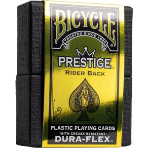 Bicycle Prestige Waterproof Playing Cards, Black 100% Plastic Deck, Durable Casino Quality Poker Cards for Pool, Beach, Camping & Party Games