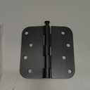 3 Pack goldenwarm 4 inch Oil Rubbed Bronze Door Hinges Exterior Door Hinges - Residential Hinges for Interior and Exterior Doors, 5/8" Radius Corners, Iron