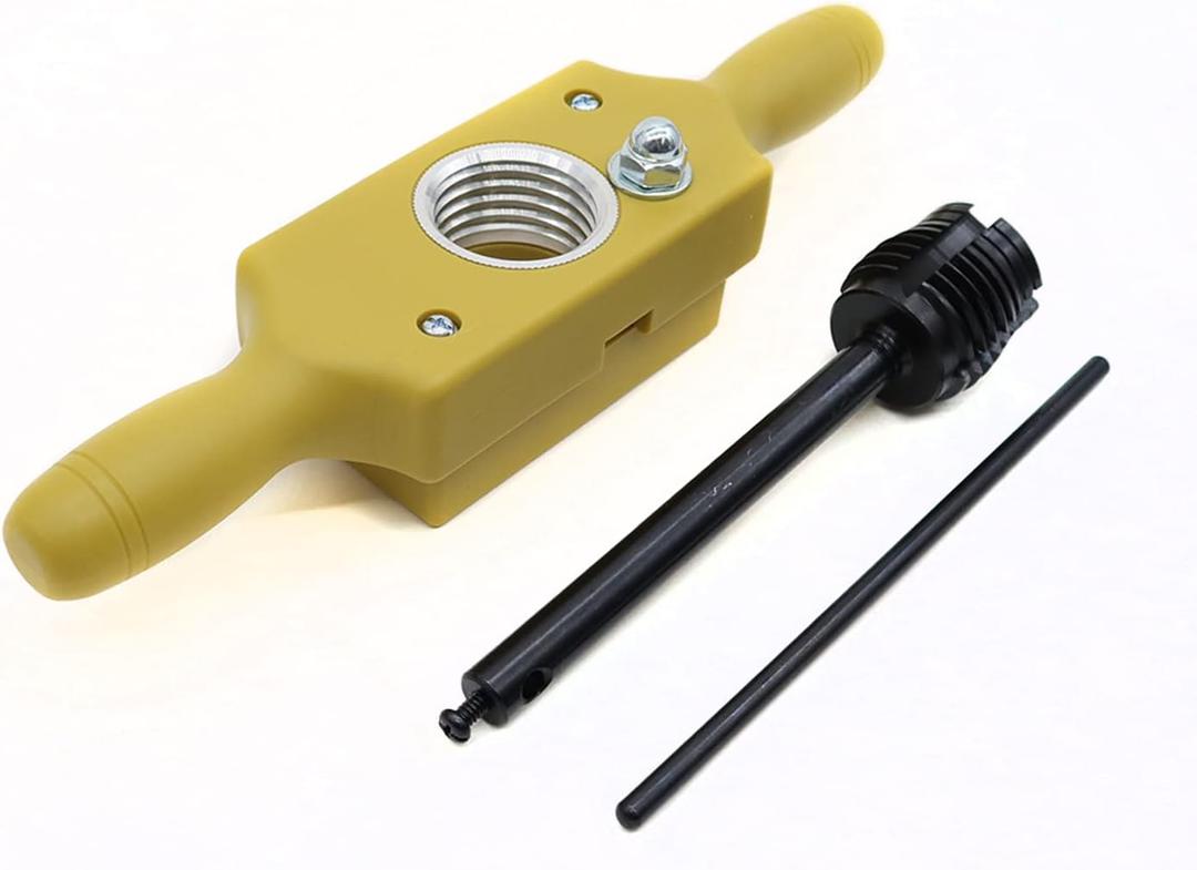 Taytools Wood Tap and Die for Male/Female ID/OD Threads Polypropylene Threadbox Hardened (1-1/2 Inch x 6 TPI)