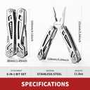 Multitool with Pocket Knife, Birthday Gifts for Men Women Mom Dad, WETOLS 21-in-1 Stainless Steel Pliers with Screwdrivers, Self-locking Multi tools with EDC Sheath, Ideal for Home, Camping, Survival