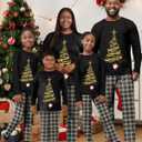 Rnxrbb 2025 Christmas Pajamas Family Matching Sets Christmas Pjs Xmas Sleepwear for Women Men Couples Adult Kids (L)