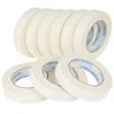Masking Tape 0.94 Inch Wide Thin White Painters Tape Beige Masking Tape Bulk for Painting Home Office School Stationery, 0.94 Inch x 60 Yards, 9 Rolls