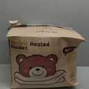 Electric Blanket Twin 62"X84"- Soft Double Sided Sherpa Heated Blanket Twin with 5 Heatings Levels & 10 hrs Auto Shut Off, Fast Heating & ETL Certified, Gift for Women(Brown)