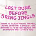 5 x Funny Bachelorette Party Decorations, Bachelorette Party Banner Accessories Bridal Shower Sign for Wedding Party Favor Supplies Gifts (Pink)