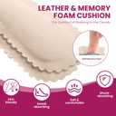 High Heel Cushion Inserts for Women - (4 Pairs) Bukihome 3/4 Invisible Insoles Prevent Feet from Sliding Forward - Shock & Sweat Absorption - Comfort Shoe Pads for High Heels Sandals Flats,Size M