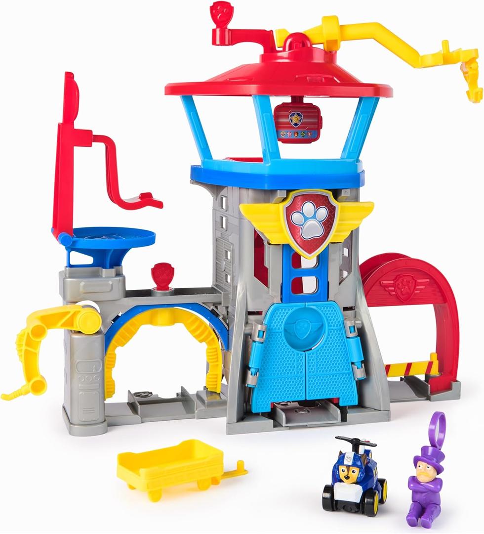 PAW Patrol: Air Rescue, Pup Squad Adventure Bay Airport Playset, with Chase Toy Car Vehicle Launcher, Kids Toys for Boys and Girls 3+