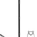 PIBIDI Adjustable Antenna Mounting Pole – Outdoor Wall or Eave Mount for TV Antenna & Weather Station, Heavy Duty Weatherproof Steel Bracket, 1-1/ 4" Dia Pole, 66" Arm