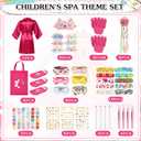 Slumber Party Teepee Tents Bulk, Complete, 3 Pink 1 Rose Red, 4 Set
Complete Spa Kit with Robes, Inflatable Airbeds, Lights, Bags, Cups, Birthday Favors for Girls Indoor Outdoor Sleepover Fun