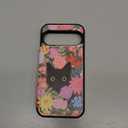 Shorogyt for Google Pixel 9/for Pixel 9 Pro Wallet Case With Card Holder - Flower Cat Design Kickstand for Magnetic Clasp Back Flip Folio Leather Phone Cases for Pixel 9/9 Pro Case for Women Girls Men