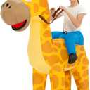 One Casa Blow Up Costume,Inflatable Costumes for Kids,Ride On Giraffe Costume,Halloween Costumes for Girls/Boys (4-6YRS)
