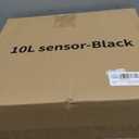 LALASTAR Automatic Bathroom Trash Can with Lid, Motion Sensor Bathroom Garbage Can for Toilet, Slim Smart Waste Basket for Kitchen, Living Room, 2.5 Gallon, Black (Black-1 Pack)