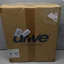 Drive Medical 2-in-1 Raised Toilet Seat with Removable Padded Arms - Elevated Bathroom Safety Support - Secure Locking Attachment - Easy Height Assistance - Durable Construction, Standard Toilets