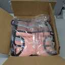 Adjustable Weighted Vest for Men and Women 11-20lb Vest with 6 Ironsand Weights, Adjustable Body Weight Vest Exercise Set for Strength Training, Cardio, Running, Walking (pink)