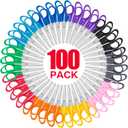 100 Pack Kids Scissors, 5 Inch Bulk Scissors for School, Blunt Tip for Child Student Teacher, Kids Safety for Preschool Classroom Office Home, School Supplies Craft Cutting Paper