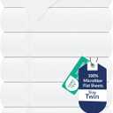 Royale Linens 6 Pack Bulk Flat Sheet Set - Top Sheets - Soft 1800 Microfiber - Wrinkle & Stain Resistant - for Hotel, Massage Table, Hospital, Dorm - Twin Flat Sheet Sold Separately (Twin, White)