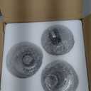 Kalium 3-Lights Semi Flush Mount Ceiling Light Fixture, Matte Black Light Fixtures, Ceiling Light for Kitchen, Foyer, Entryway, Farmhouse, Home Decor, Clear Glass Shade.
