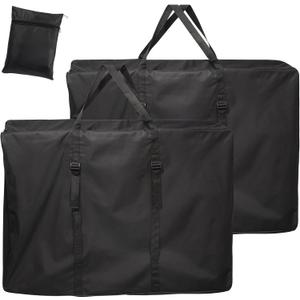 Extra Large Outside Folding Chair Storage Bag with Zipper and Handles, 600D Folding Chair Carry Bag for Zero Gravity Chair Cover, Portable Folding Lounge Chair Carrying Bags, 43" L x 11" W x 29" H