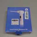 Upgraded Electronic Tonsil Stone Remover10 in 1 Tonsil Stone Removal KitTonsil Stone Vacuum with Built-in Blue LightEasy to Use, Fight Bad Breath, Instant Suction (White)