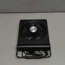 Koonie USB Fan, Strong Wind Ultra Quiet Small Desk Fan 220 Tilt Folding 3 Speeds Adjustable USB-C Corded Powered Personal Fan for Home Office Desktop Black (5.7 inch)