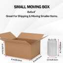 Rempry 30 Pack 8x6x4 Shipping Boxes Brown, Small Corrugated Cardboard Box for Mailing, Packaging Small Business, Kraft Mailer Gift Boxes