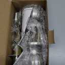 BESTTEN Keyed Entry Door Knob with Lock, Interior and Exterior Door Lock, Standard Ball, Satin Nickel