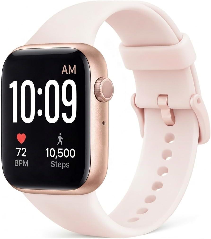 Smart Watch, Fitness Watch for Women Men with 24/ 7 Heart Rate/ Blood Pressure Monitor, Pedometer, Sleep Tracker, 120+ Sport Modes, IP68 Waterproof Activity&Fitness Tracker Compatible with Android iPhone