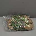 6 Pcs Artificial Christmas Teardrop Swag 18" Green and White Frosted Greenery Teardrop Wreath with Pine Cones Berry Clusters Burlap Bow Ribbon for Xmas Front Door Table Mantle Fireplace Decor 