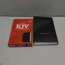 KJV Large Print Personal Size Reference Bible, Black Leathertouch, Red Letter