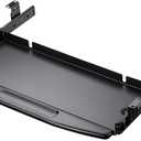 Y&J Keyboard Drawer Under Desk, Black/Grey Ergonomic Keyboard Tray, Keyboard Sliding Platform, Easy to Install (A1)