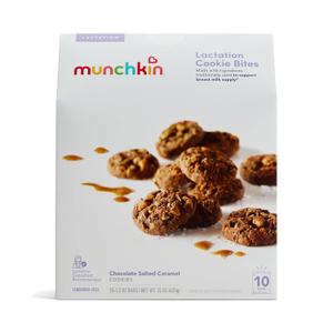 Munchkin Milkmakers Lactation Cookie Bites, Chocolate Salted Caramel, 10 Ct (EXP 04/11/26)