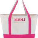 Extra Large American Mahjong Empty Bag 25.2 x 14.17 x 9.06 Inches Mahjong Tile Bag for Game Players Mah Jong Lover Gifts(Pink)