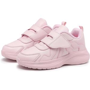 Kids Sneakers Lightweight Fashion Girls Boys Running Shoes (4 Big Kid, Pink)