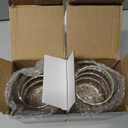 2 Pcs Ribbed Glass Cups, 18 Oz Vintage Drinking Glassware with Wave Shape Design, Bubble Cups for Iced Coffee, Juice, Beverage, Milk, Cocktails, Bubble Tea, and More