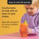 Tommee Tippee Sporty Bottle, 10oz Sippy Cups for Toddlers 1-3, Spill-Proof, Bite Resistant Spout, Easy to Hold Design, BPA Free, Pack of 3, Orange, Green and Blue | for 12m+, Non-Spill, Sippy Cups, for Toddlers, Easy-Hold