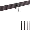 Metal Plant Stand, Rust-proof Aluminum Flower Pot Stand, Plants Display Stands Decoration Racks for Living Room Balconies and Gardens (120 Ebony)