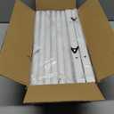 Calmootey Double Rod Clothing Garment Rack,Rolling Hanging Clothes Rack,Portable Clothes Organizer for Bedroom,Living Room,Clothing Store,White