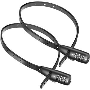 2PACK Zip Tie Lock 3-Digit Combo Cable Lock  Adjustable & Lightweight for Bikes, Helmets, Cabinets, Fridges, Luggage, Strollers, Caf Stops  Child-Proof Portable & Small(2 Pack)