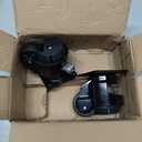 Leveling Casters with Ratchet Handle, Swivel Retractable Plate Caster Wheels for Workbench, Data Centre, Heavy Duty Industrial Casters with Nylon Wheels & Leveling Feet for Machine (TD100F-6600lbs) 2 Pack