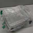 BYKITCHEN 8 inch Square Air Fryer Rack, 3pcs Stackable Stainless Steel Dehydrator Rack with Silicon Feet, Square Air Fryer Accessories for Cosori, Instant Vortex, Ninja Pro XL 6.5 QT AF181 & More