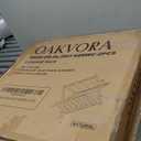 Full Assembled 26.77"L Luggage Rack for Guest Room, Set of 2 Foldable Suitcase Stand with 5 Nylon Straps, Luggage Holder with Shoe Shelf for Suitcases Hotel (Natural Wood Bamboo Luggage Stands)