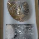 Gold Crystal Chandeliers Dandelion, 31.4" Steel Firework Chandelier Large Lighting, 16-Light Modern Sputnik Pendant Light Fixture for Living Room Bedroom