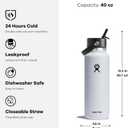 Hydro Flask 40 Oz Wide Flex Straw Cap Zinnia