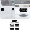 JeCar 5pcs Black Door Handle Cover Trim Kit Fit for 2009-2014 Ford F150 Raptor Exterior Accessories