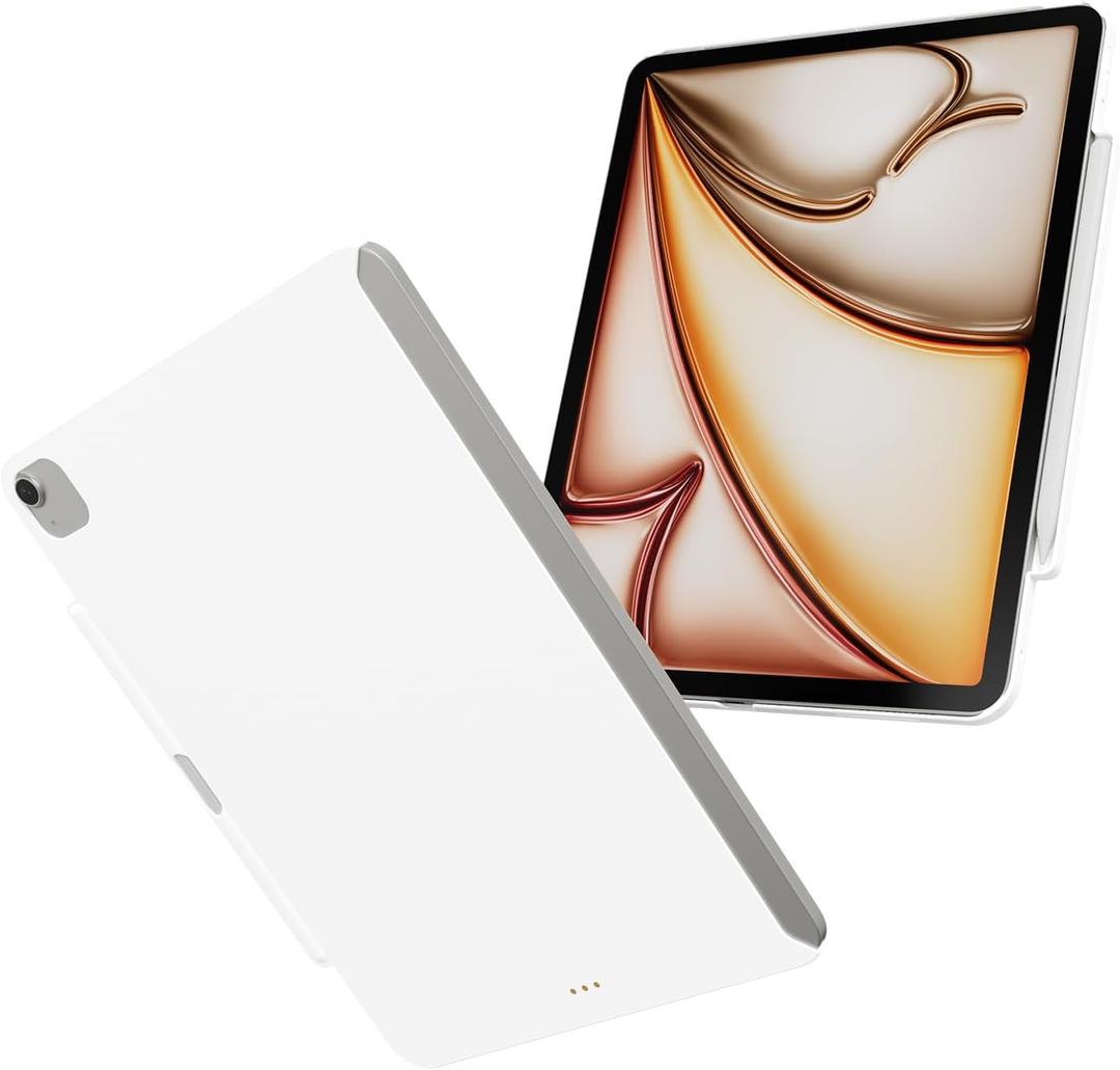 SwitchEasy CoverBuddy Lite for 2024 & 2025 iPad Air 13" - iPad Air Case Compatible with Magic Keyboard for iPad Air (M2&M3) - White