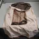 Dalykate Backpack Laundry Bag, 115L Large Hamper with Shoulder Straps, Drawstring Closure, Mesh Pocket, Khaki