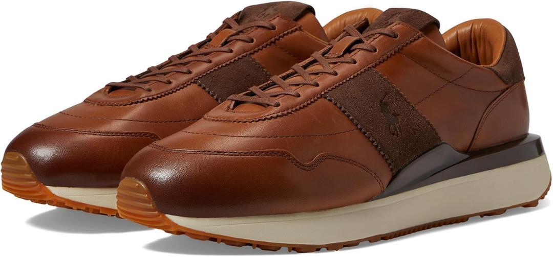 Polo Ralph Lauren Men's Ps200 Sneaker (7, Light Beige)