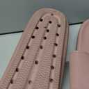 CUSHIONAIRE Feather EVA Slides for Women – Comfortable Slip On Womens Slippers, Indoor Outdoor Shower Shoes, Beach Essential Cloud Slides, Size 6